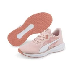 Puma Kids' Twitch Runner Youth Runners Chalk Pink / White -Outdoor Clothing Store 384537 04