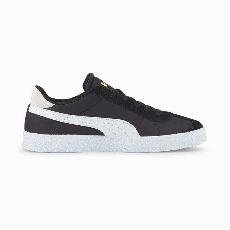 Puma Men's Club Nylon Runners Black / White / Gold 4 Puma Men's Club Nylon Runners Black / White / Gold - Image 2