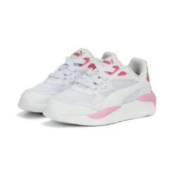 Puma Kids' X-Ray Speed AC Junior Sneakers White / Glowing Pink / Lilac Chiffon -Outdoor Clothing Store 384899 10 1
