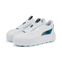 Puma Kids' Karmen Rebelle Night Out Youth Runners White / Light Aqua -Outdoor Clothing Store 387908 01