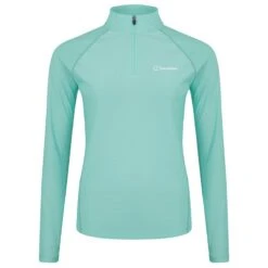 Berghaus Women's 24/7 Half Zip Dusty Jade Green -Outdoor Clothing Store 4 a001070fy1 y1