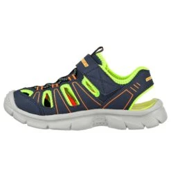 Skechers Kids' Relix Valder Junior Closed Sandals Navy / Lime -Outdoor Clothing Store 406520l nvlm d large