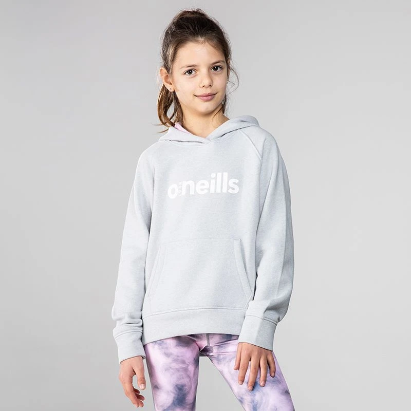 Kids' Emily Fleece Pullover Hoodie Grey / Pink 3 Kids' Emily Fleece Pullover Hoodie Grey / Pink