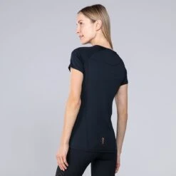 Women's Freya T-Shirt Black / Rose Gold -Outdoor Clothing Store 4t5a1146