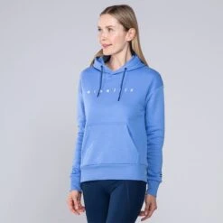 Women's Carrie Fleece Pullover Hoodie Blue / Marine / White