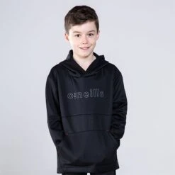 Kids' Cody Hybrid Pullover Hoodie Black / Red / Grey