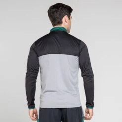 Men's Zack Half Zip Midlayer Top Grey / Black / Green -Outdoor Clothing Store 4t5a3591 3