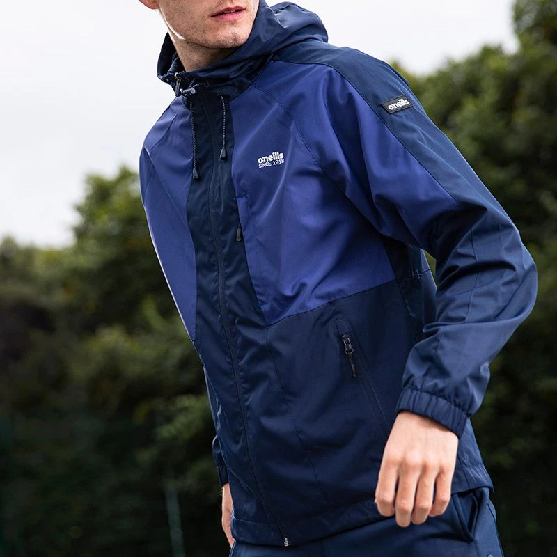 Men's Rio Hooded Rain Jacket Marine / Royal 6 Men's Rio Hooded Rain Jacket Marine / Royal - Image 4