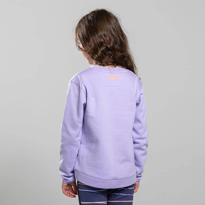 Kids' Rosie Crew Neck Sweatshirt Purple / Orange / White 4 Kids' Rosie Crew Neck Sweatshirt Purple / Orange / White - Image 2