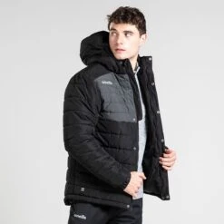 Men's Wallace Hooded Padded Jacket Black -Outdoor Clothing Store 4t5a9453