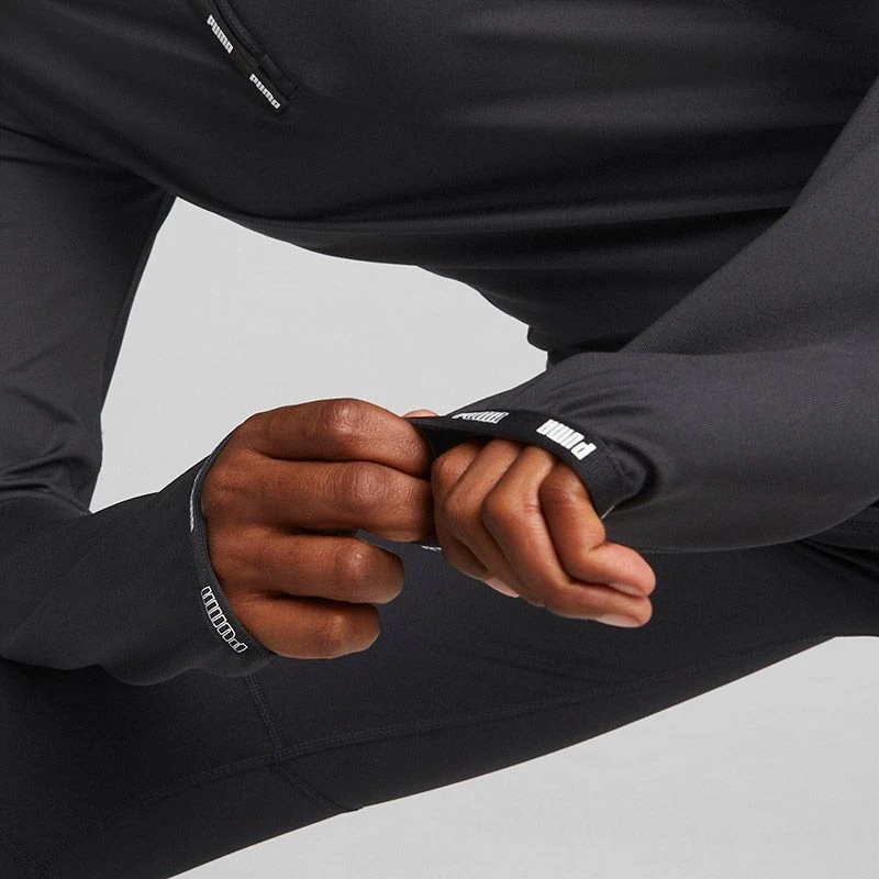 Puma Women's Strong Quarter Zip Top Black 8 Puma Women's Strong Quarter Zip Top Black - Image 6