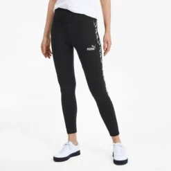 Puma Women's Amplified Leggings Black / White 9 Puma Women's Amplified Leggings Black / White -Outdoor Clothing Store 582547 01 mod01