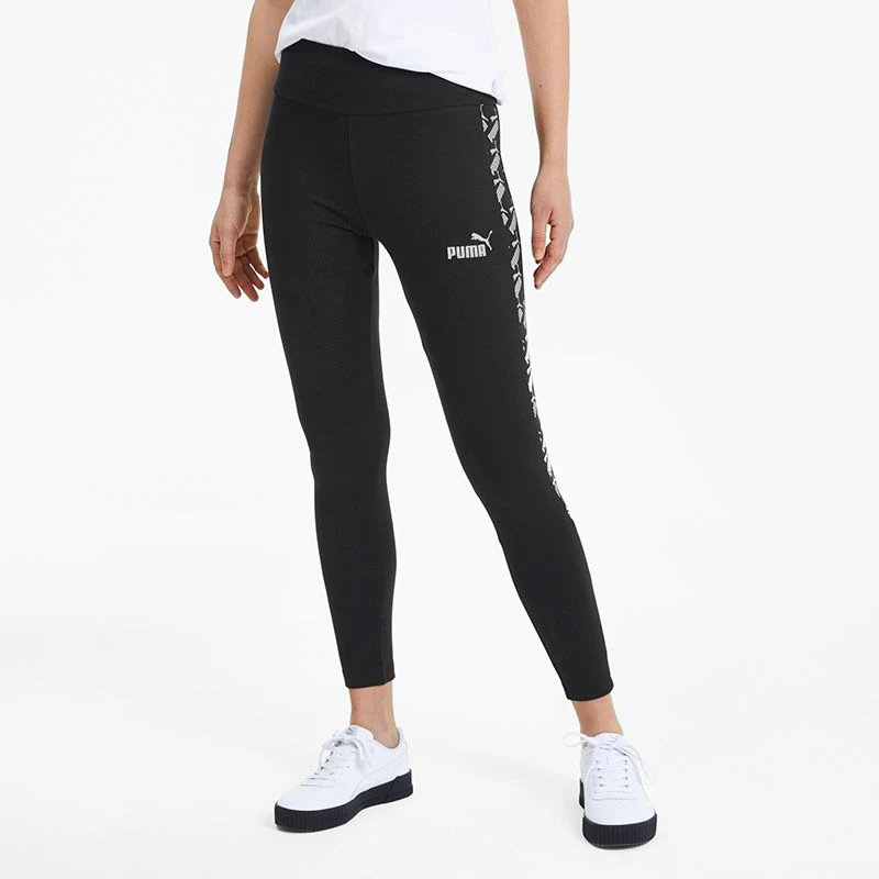 Puma Women's Amplified Leggings Black / White 5 Puma Women's Amplified Leggings Black / White - Image 3