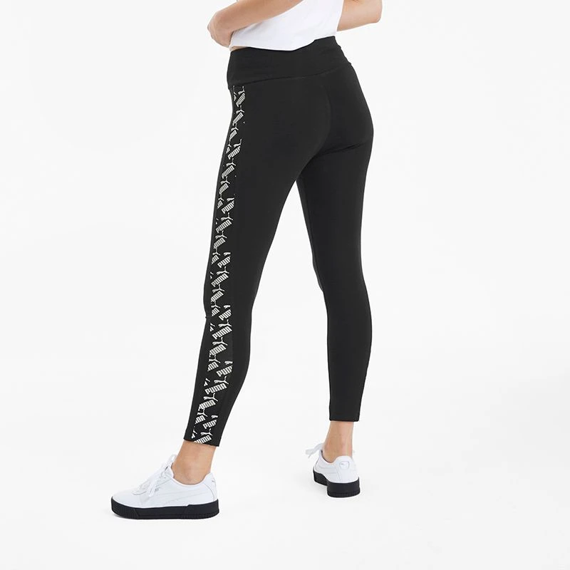 Puma Women's Amplified Leggings Black / White 6 Puma Women's Amplified Leggings Black / White - Image 4