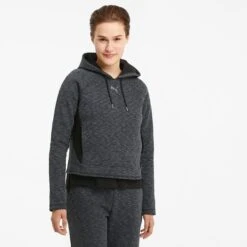 Puma Women's Evostripe Hoodie Puma Black / Heather