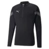 Puma Men's TeamFINAL Training Quarter Zip Top Black / Smoked Pearl / Silver -Outdoor Clothing Store 657375 03