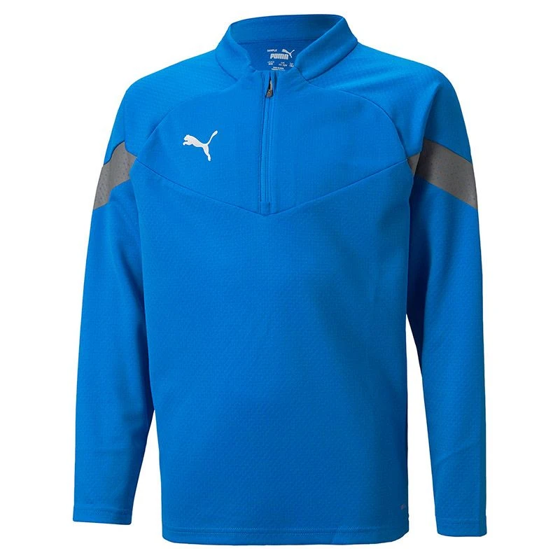 Puma Kids' Training 1/4 Zip Top Electric Blue Lemonade / Smoked Pearl / Silver 3 Puma Kids' Training 1/4 Zip Top Electric Blue Lemonade / Smoked Pearl / Silver