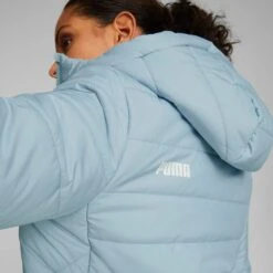 Puma Women's Essentials Padded Jacket Blue Wash -Outdoor Clothing Store 848940 79 mod04