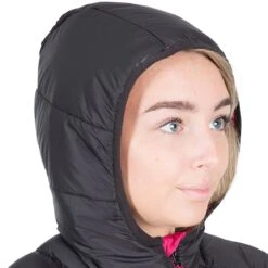 Trespass Women's Abigail Jacket Black / Cassis -Outdoor Clothing Store abigail faclcatr0001 blk m04