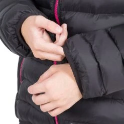 Trespass Women's Abigail Jacket Black / Cassis -Outdoor Clothing Store abigail faclcatr0001 blk m05