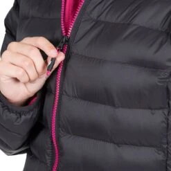 Trespass Women's Abigail Jacket Black / Cassis -Outdoor Clothing Store abigail faclcatr0001 blk m07