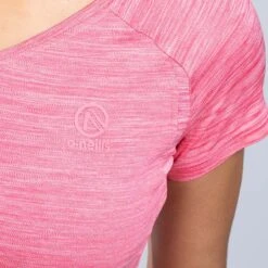 Women's Madison V-Neck T-Shirt Pink -Outdoor Clothing Store am3a0059