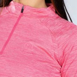 Women's Madison Half Zip Midlayer Top Pink -Outdoor Clothing Store am3a0074