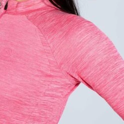 Women's Madison Half Zip Midlayer Top Pink -Outdoor Clothing Store am3a0075