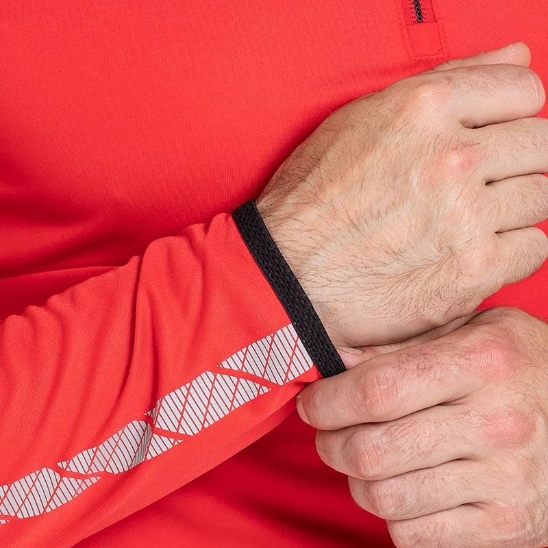 Men's Cody Half Zip Midlayer Top Red / Black / Grey 7 Men's Cody Half Zip Midlayer Top Red / Black / Grey - Image 5