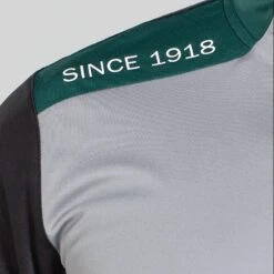 Men's Zack Half Zip Midlayer Top Grey / Black / Green -Outdoor Clothing Store am3a0135 1