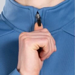 Men's Zack Technical Fleece Half Zip Top Blue / Silver -Outdoor Clothing Store am3a0308