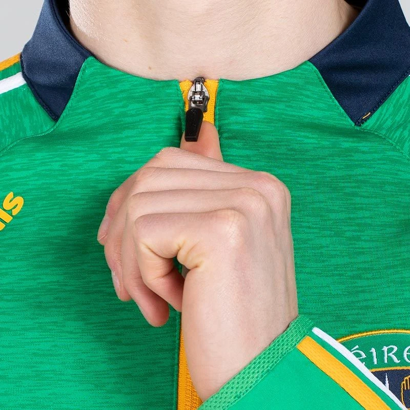 Men's Ohio Éire Brushed Half Zip Top Green / Marine / Amber 5 Men's Ohio Éire Brushed Half Zip Top Green / Marine / Amber - Image 3