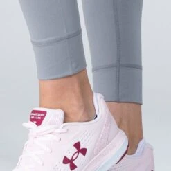 Women's Natalie Full Length Leggings Grey / Pink -Outdoor Clothing Store am3a0710