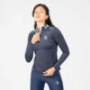 Women's Pluto Brushed Half Zip Top Marine / Green -Outdoor Clothing Store am3a0846