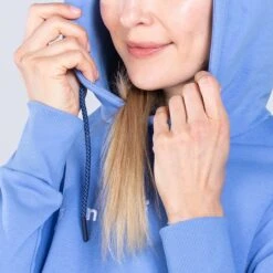 Women's Carrie Fleece Pullover Hoodie Blue / Marine / White -Outdoor Clothing Store am3a0849