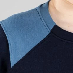 Kids’ Darragh Crew Neck Fleece Sweatshirt Marine / Blue / Green -Outdoor Clothing Store am3a1476