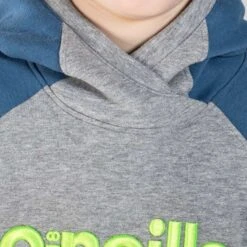 Kids' Daragh Fleece Pullover Hoodie Grey / Blue / Marine -Outdoor Clothing Store am3a1484