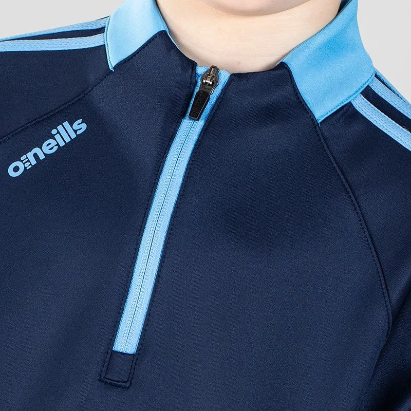 Kids' Ohio Hybrid Half Zip Top Marine / Sky 5 Kids' Ohio Hybrid Half Zip Top Marine / Sky - Image 3