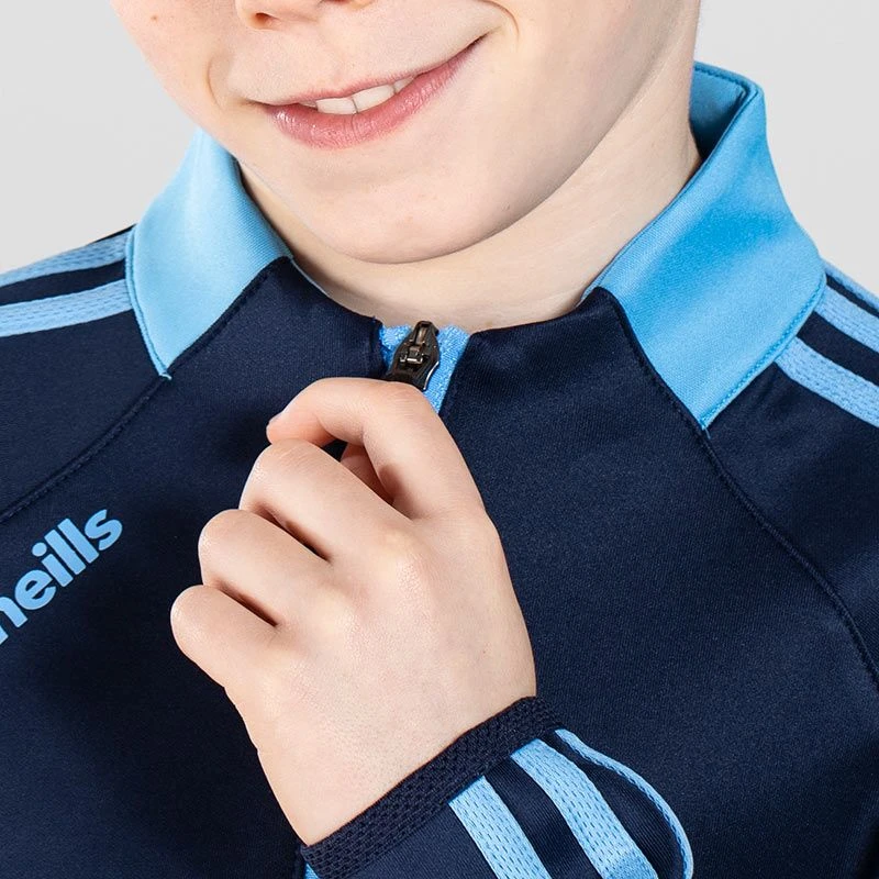 Kids' Ohio Hybrid Half Zip Top Marine / Sky 6 Kids' Ohio Hybrid Half Zip Top Marine / Sky - Image 4