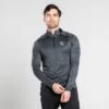 Men's Pluto Half Zip Midlayer Black / Silver -Outdoor Clothing Store am3a3732
