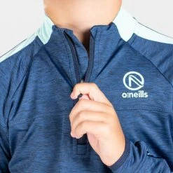 Kids' Defender Brushed Half Zip Top Marine / Green / Marine -Outdoor Clothing Store am3a3805