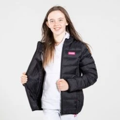 Kids' Fiona Hooded Padded Jacket Black / Pink 9 Kids' Fiona Hooded Padded Jacket Black / Pink -Outdoor Clothing Store am3a6378