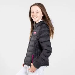 Kids' Fiona Hooded Padded Jacket Black / Pink 8 Kids' Fiona Hooded Padded Jacket Black / Pink -Outdoor Clothing Store am3a6389