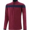 Kids' Auckland Brushed Half Zip Top Maroon / Marine -Outdoor Clothing Store auckland 122 hz brush top mel tl maroon marine 2s 1 1