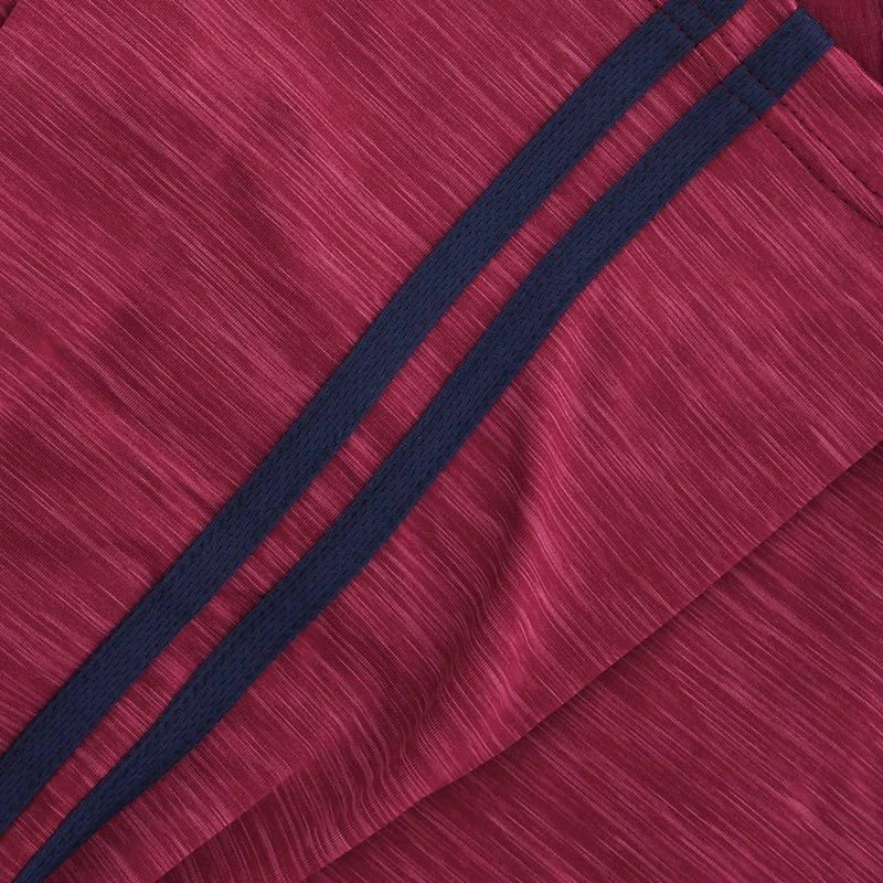 Kids' Auckland Brushed Half Zip Top Maroon / Marine 6 Kids' Auckland Brushed Half Zip Top Maroon / Marine - Image 4