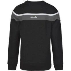 Kids' Auckland Fleece Crew Neck Sweatshirt Black / Grey / White -Outdoor Clothing Store auckland crew neck blk gun wht kids 2
