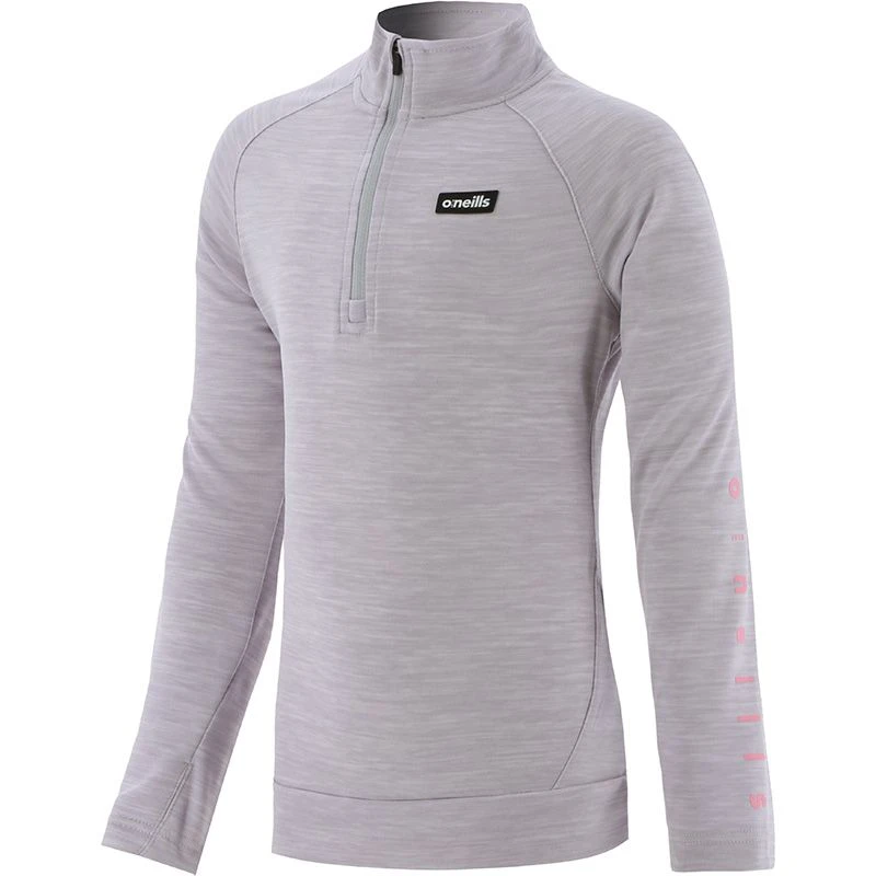 Kids' Carrie Half Zip Midlayer Top Silver / Black 3 Kids' Carrie Half Zip Midlayer Top Silver / Black