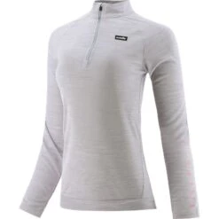 Women's Carrie Half Zip Midlayer Top Silver / Black -Outdoor Clothing Store cari 064 0 gen svbkxx wmns p1