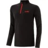 Men's Cathal Brushed Half Zip Top Black / Red -Outdoor Clothing Store cath 122 0 gen bkrdxx adults 1