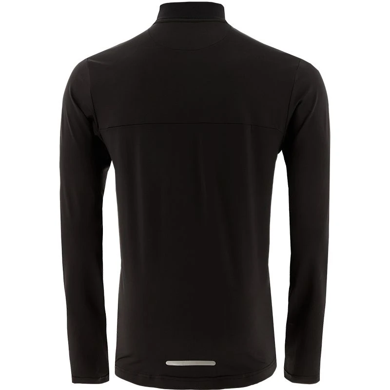Men's Cathal Brushed Half Zip Top Black / Red 4 Men's Cathal Brushed Half Zip Top Black / Red - Image 2